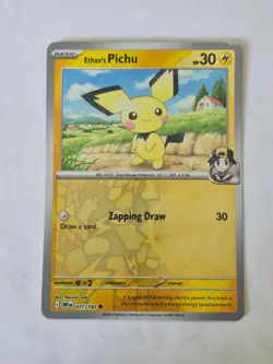 Ethan's Pichu 071/182 Common Destined Rivals Pokemon Reverse Holo Near Mint - Image 1