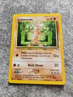 Pokemon Neo Genesis Sudowoodo Card #77/111 WOTC LP Condition Vintage Rare - Image 1
