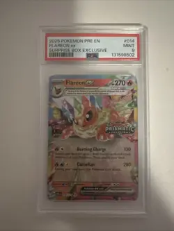 Flareon ex - (Prismatic Evolutions Stamp) 014/131 Miscellaneous Cards & Products - Image 1