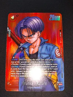 Trunks: Future SB02-011 UC* Limited Manga Pack Card Dragon Ball Super - Image 1