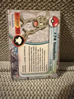 Geodude #74 Topps Series 1 Blue logo Card Non Holo - Image 2