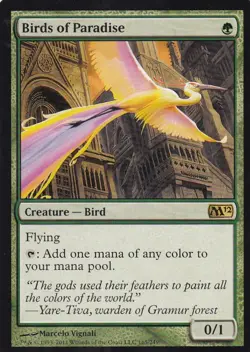 MTG Core Set 2012 - Birds of Paradise - M12 165 - Regular LP - Image 3