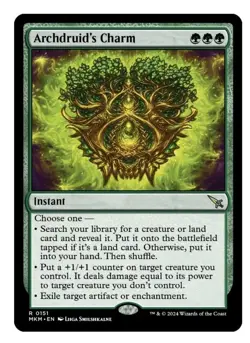 1x MTG Archdruid's Charm - Murders at Karlov Manor Rare! NM Mint! - Image 1