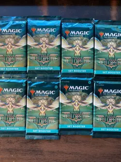 WOTC Magic The Gathering Streets of New Capenna 8 Set Booster Packs - Image 1