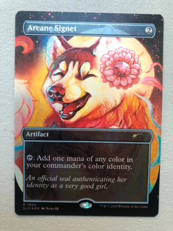 Mtg Carte Magic Secret Lair Dogs Better Arcane Signet FOIL Eng NM - Image 1