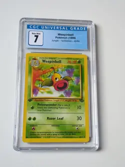 Pokemon 1999 Jungle Weepinbell 1st Edition 48/64 CGC 7 - Image 1