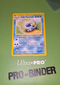 Pokemon TCG Light Vaporeon 52/105 Neo Destiny Regular - Image 1