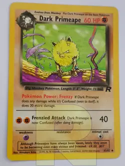 Dark Primeape ® Rocket 43/82 ® Non Comune ® Pokemon ® Inglese ® EX - Image 2