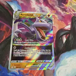 Aerodactyl VSTAR 093/196 Holo VSTAR Rare Lost Origin Pokemon Holo Near Mint - Image 2