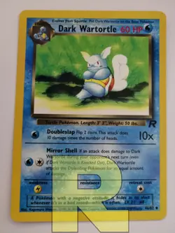 Dark Wartortle ® Rocket 46/82 ® Non Comune ® Pokemon ® Inglese ® EX+ - Image 1