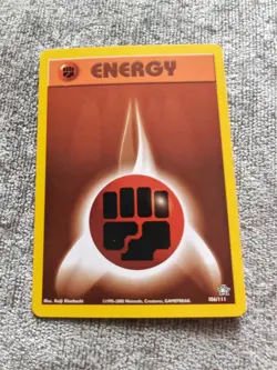 Pokemon TCG Fighting Energy Neo Genesis Set #106/111 Regular Unlimited Common LP - Image 1