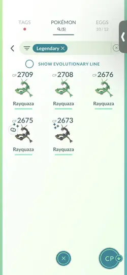 Pokemon Go (Stage 40 ) Shiny Rayquaza X2 ( 5 shinys ) - Image 4