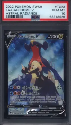 2022 Pokemon SWSH FA/Garchomp V #TG23 Astral Radiance PSA 10 - Image 1