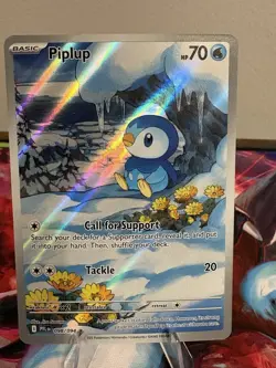 Piplup 98/94 IR Illustration Rare Pokemon Phantasmal Flames Full Art - NM 🔥 - Image 1