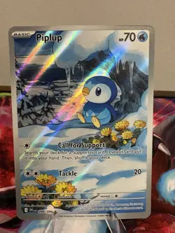 Piplup 98/94 IR Illustration Rare Pokemon Phantasmal Flames Full Art - NM 🔥 - Image 3