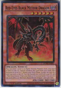 Red-Eyes Black Meteor Dragon DUNE-EN095 Super Rare Duelist Nexus Yu-Gi-Oh NM - Image 1
