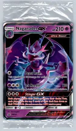 Pokemon TCG Naganadel GX SM125 Black Star Promo Holofoil SEALED!! - Image 1