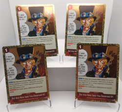 But Ace Here Said Playset - OP13-019 x4 - Carrying On His Will - One Piece TCG - Image 1
