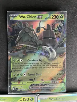 Wo-Chien EX Paldea Evolved + Paradox Rift (x2/1 HOLO) 3-card Pokemon lot - PWE - Image 3