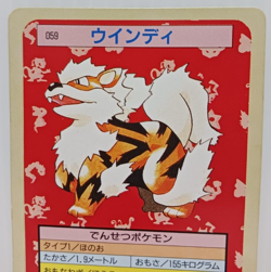 Arcanine Green Back Pokemon Topsun Card Japanese No.059 - Image 2