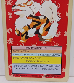 Arcanine Green Back Pokemon Topsun Card Japanese No.059 - Image 3