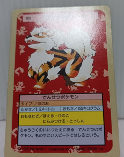 Arcanine Green Back Pokemon Topsun Card Japanese No.059 - Image 4