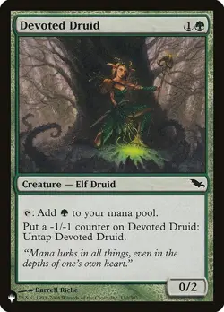 [MTG] Devoted Druid (SHM-110) (PLST) NM - Image 1