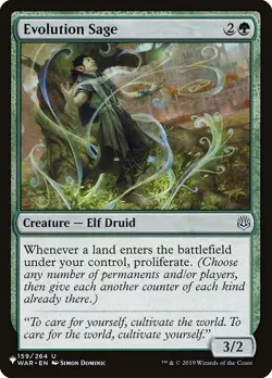 [MTG] Evolution Sage (WAR-159) (PLST) NM - Image 1