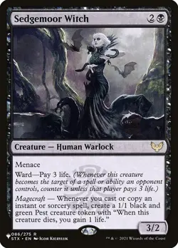 [MTG] Sedgemoor Witch (STX-86) (PLST) NM - Image 1