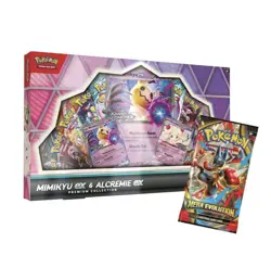 Pokemon Mimikyu ex & Alcremie ex Premium Collection In hand - Image 1