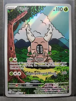 Pokemon Pinsir 168/167 Scarlet & Violet Twilight Masquerade Illustration Rare - Image 1