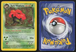 Dark Vileplume 13/82 Unlimited Holo Rare Team Rocket Pokemon English HP - Image 3