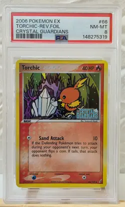2006 Pokemon EX Crystal Guardians Torchic-Rev. Foil #66 NM-MT 8 *NEWLY GRADED* - Image 3