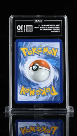 Pokemon PSA 10 Team Rocket's Mewtwo ex 240/182 Sv10: Destined Rivals Holo - Image 2