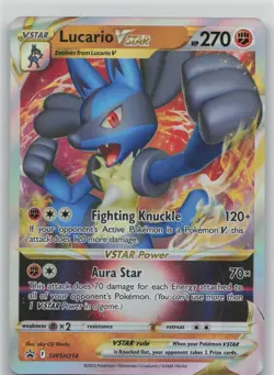 Lucario VSTAR SWSH214 Holo Promo Sword & Shield Promo Pokemon Near Mint - Image 1