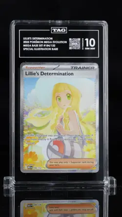 LILLIE’S DETERMINATION TAG GEM MINT 10 184/132 MEGA EVOLUTION ENGLISH POKEMON - Image 4