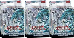 YuGiOh x3 Structure Deck: Saga of Blue-Eyes White Dragon Unlimited NEW Set - Image 1
