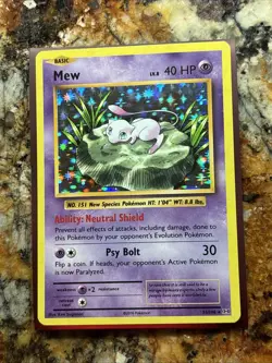 Pokemon Mew Evolutions Holo Rare 53/108 40 HP Basic English Psychic Card - Image 1