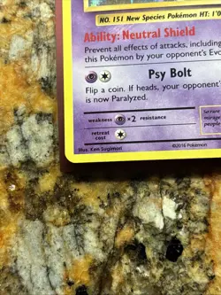 Pokemon Mew Evolutions Holo Rare 53/108 40 HP Basic English Psychic Card - Image 2