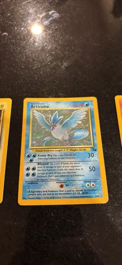 Pokemon TCG Fossil Holo Card Lot - 3 Legendary Birds Zapdos Articuno Moltres - Image 3