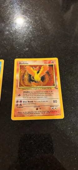 Pokemon TCG Fossil Holo Card Lot - 3 Legendary Birds Zapdos Articuno Moltres - Image 4