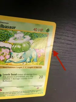 Pokemon TCG Cards SHADOWLESS Base Set Bulbasaur 44/102 *crease* - Image 4