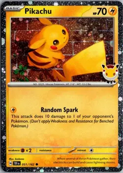 Pikachu (Pokemon Day 2026) Holo Common Miscellaneous Cards & Products 051/162 NM - Image 1