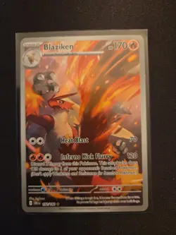 Pokemon TCG Blaziken Destined Rivals Illustration Rare Card 192/182 NM - Image 1