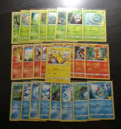 Pokemon 25th Anniversary Non Holo Full 25 Cards Complete Set - McDonalds Promo - Image 1