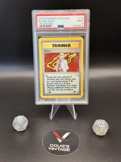 Pokemon Gym Challenge 1st Edition Rare Holo Blaine Card 17/132 PSA 9 - Image 1