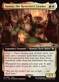 1x Banon, the Returners' Leader - Extended NM Eng MTG - Commander Final Fantasy - Image 1