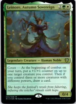 Leinore, Autumn Sovereign (Foil) Commander: Innistrad: Midnight Hunt, 1 NM - Image 1