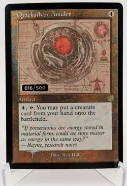 MTG - Quicksilver Amulet (Serialized 016/500) - LP - Image 1