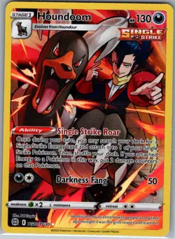 Houndoom TG10/TG30 SWSH09: Brilliant Stars Trainer Gallery - Pokemon Card - NM - Image 1